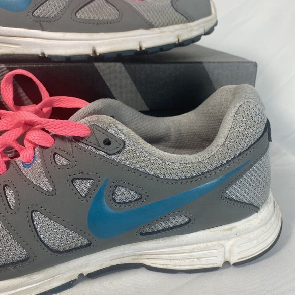 Nike Revolution 2 Running Shoes (554900-006) Gray pink sneakers Men Size 10 - Picture 3 of 9